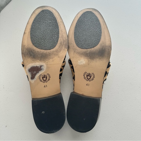 MI PIACI ‘Scotty’ Leopard Print Pony Hair Mule Loafers Women’s Size EU 41 - Picture 12 of 13